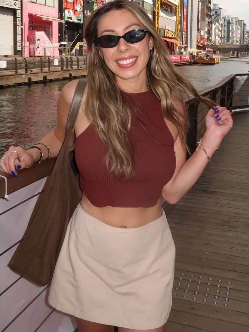 Princess Polly Beige Skirt